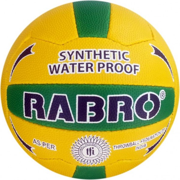Rabro Throw Ball Size-5 (Pack of 1, Multicolor)
